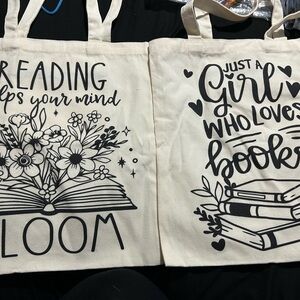 Canvas Tote Bag Set - Cream